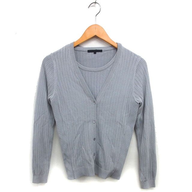 アナイ ANAYI アンサンブルニット ツインニット リブ カーディガン