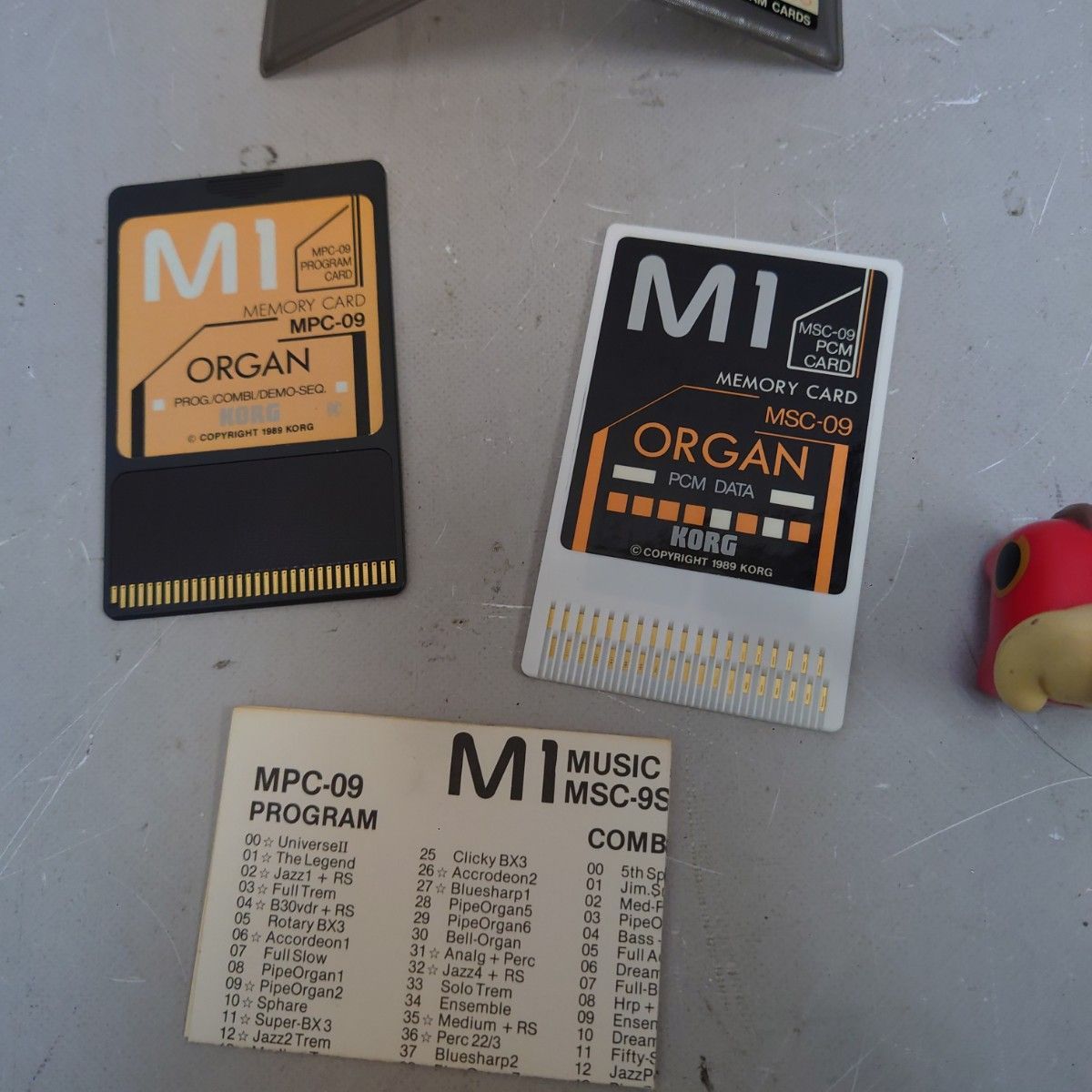 KORG M1 MPC-09 MSC-09 ORGAN メモリーカード 動作品 オルガン音色拡張