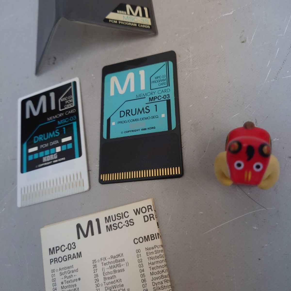 KORG M1 MPC-03 MSC-03 DRUMS 1 メモリーカード 動作品 ドラム音色拡張