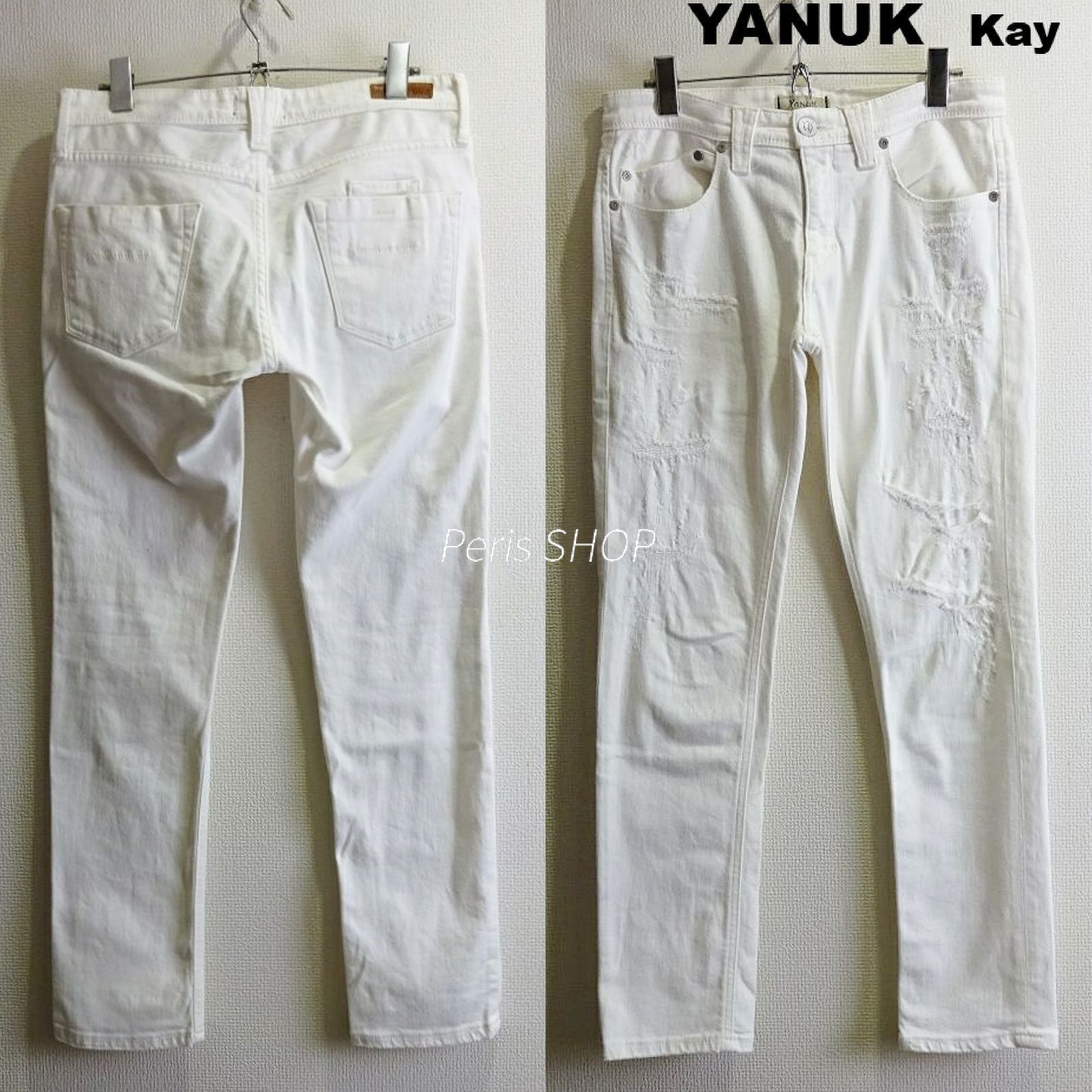 YANUK ヤヌーク Kay W78cm / W25 / L ストレッチ ボーイズスリムデニム