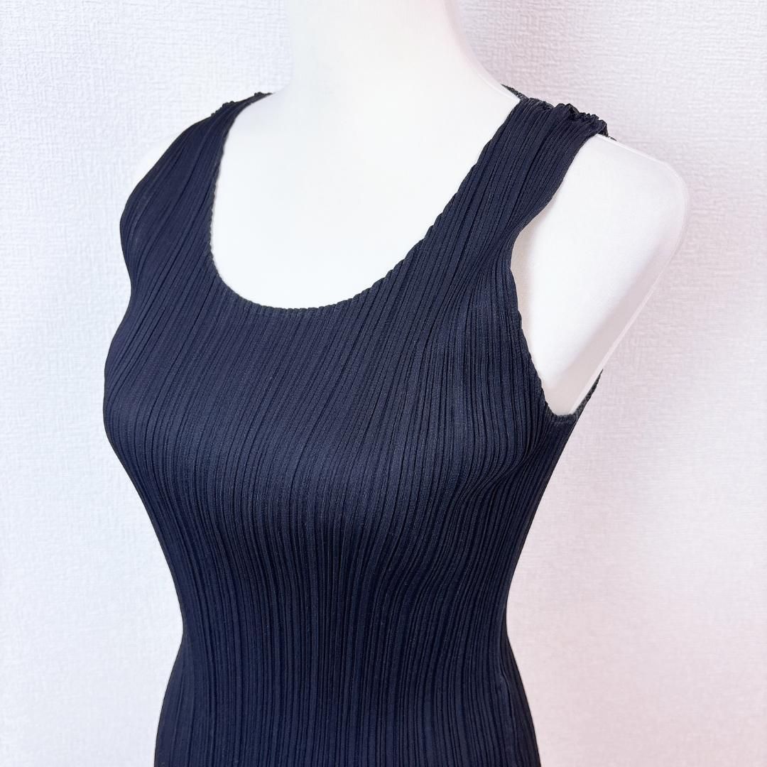 美品】プリーツプリーズ イッセイミヤケ タンクトップカットソー 3