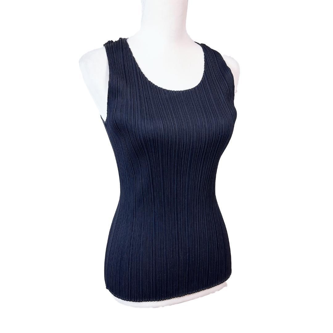 美品】プリーツプリーズ イッセイミヤケ タンクトップカットソー 3