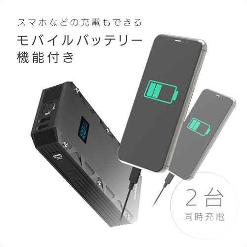  カシムラ Kashimura ジャンプスターター12000 mAh 車のバッテリー上がり対策 ガソリン車7 L ディーゼル車6 L対応 保護回路機能内蔵のケーブル LEDライト搭載 NKD 239 6 a 449 dd 3 その他 キッチン 食器