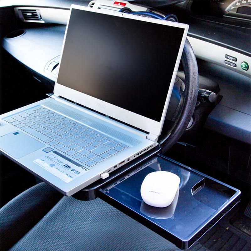 【送料無料】車 テーブル ハンドル 運転席 後部座席 折りたたみ パソコン PC マウス 食事 前 後ろ 折り畳み式 ハンドルテーブル セカンドシート