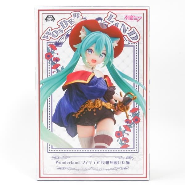 中古 未開封品 Wonderland フィギュア 初音ミク 長靴を履いた猫 TAITO