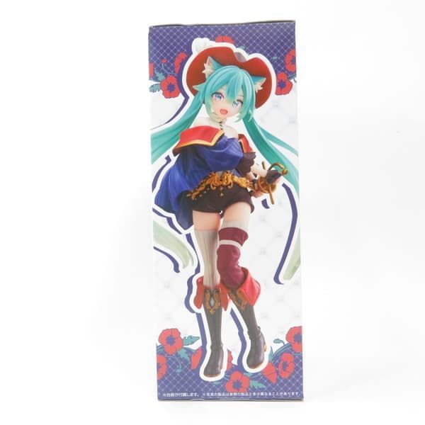 中古 未開封品 Wonderland フィギュア 初音ミク 長靴を履いた猫 TAITO