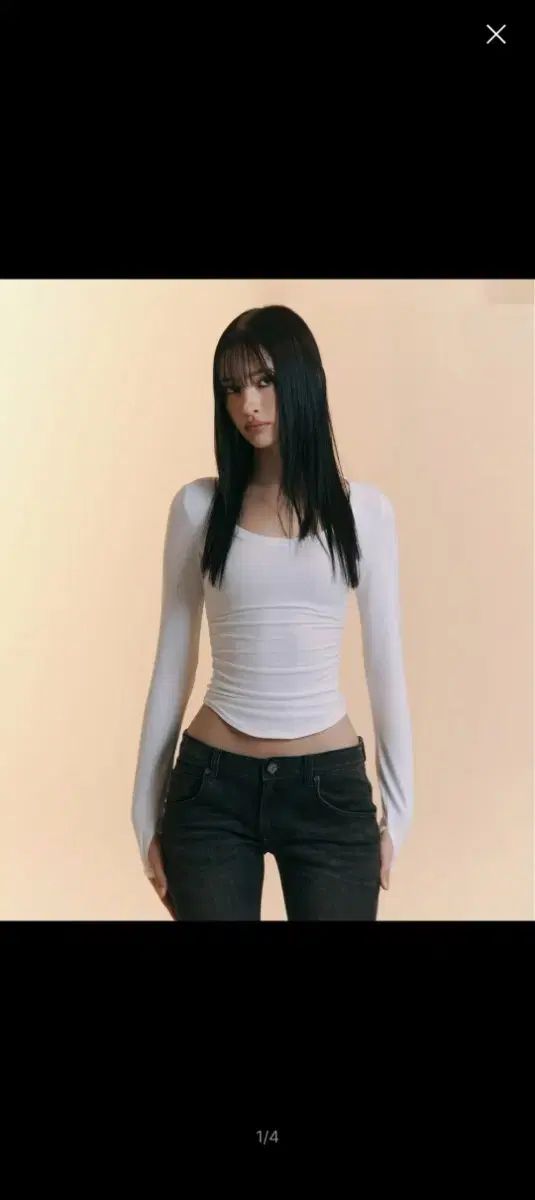 プリーズノーフォロー 25FW New MOMO Shirring Top モモトップス