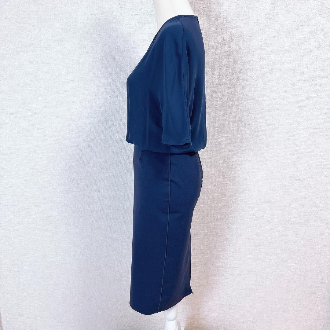 美品】バイマレーネビルガー 五分袖 切替ワンピース - メルカリ 