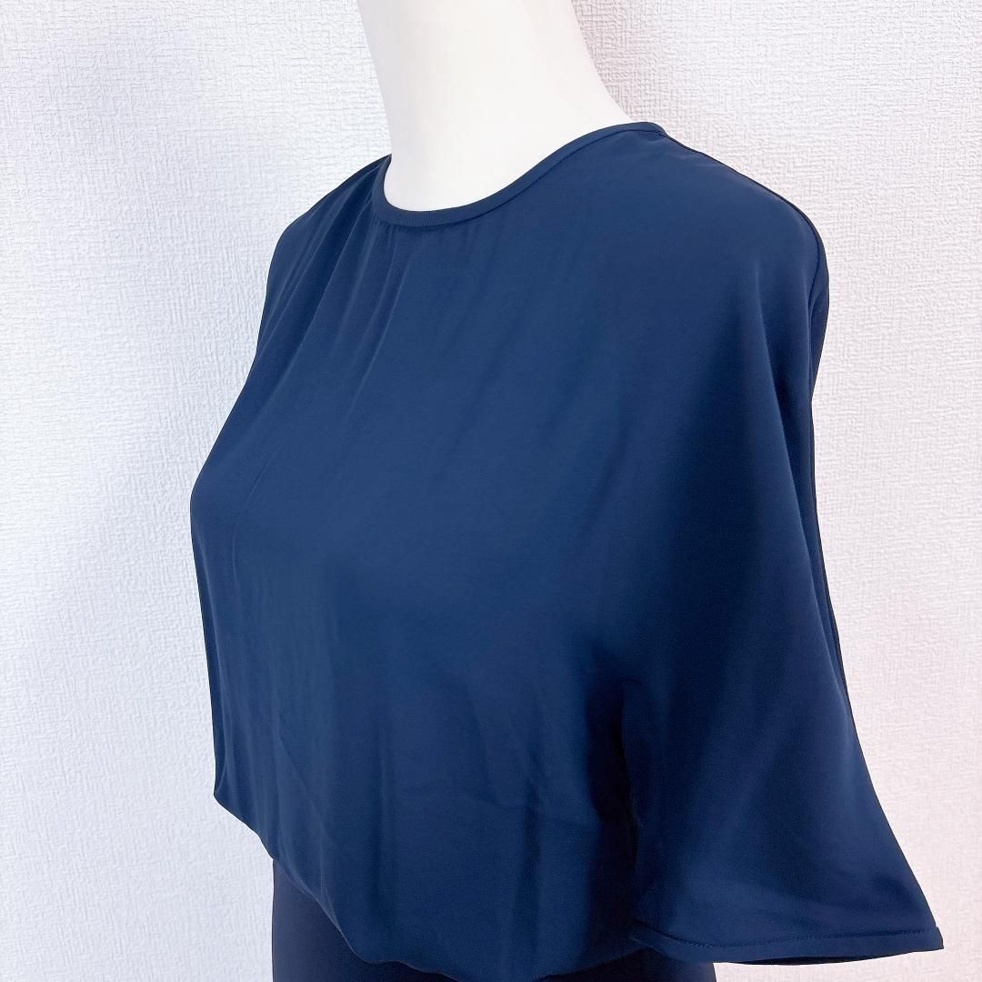 美品】バイマレーネビルガー 五分袖 切替ワンピース - メルカリ 