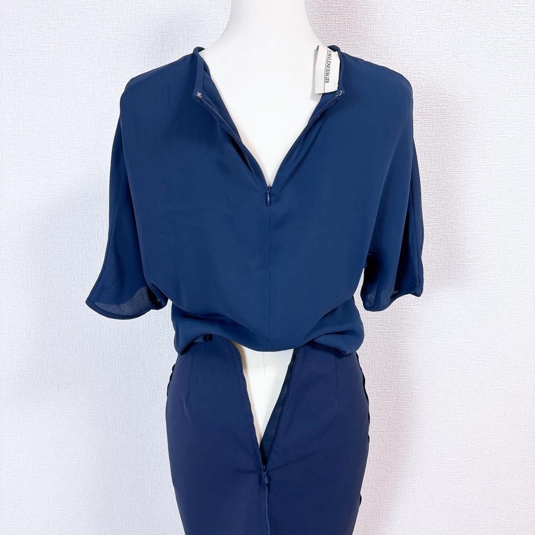 美品】バイマレーネビルガー 五分袖 切替ワンピース - メルカリ 