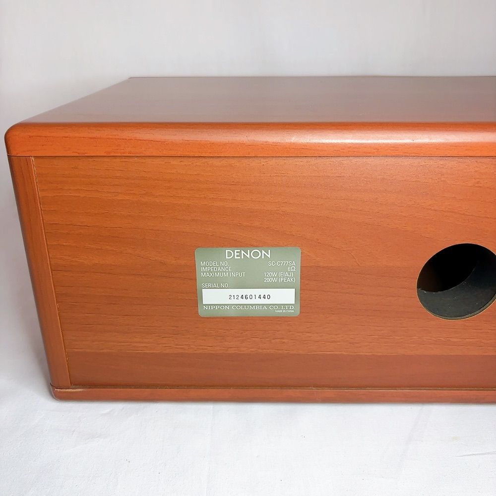 極美品】DENON デノン SC-C777SA センタースピーカー 3ウェイ バスレフ