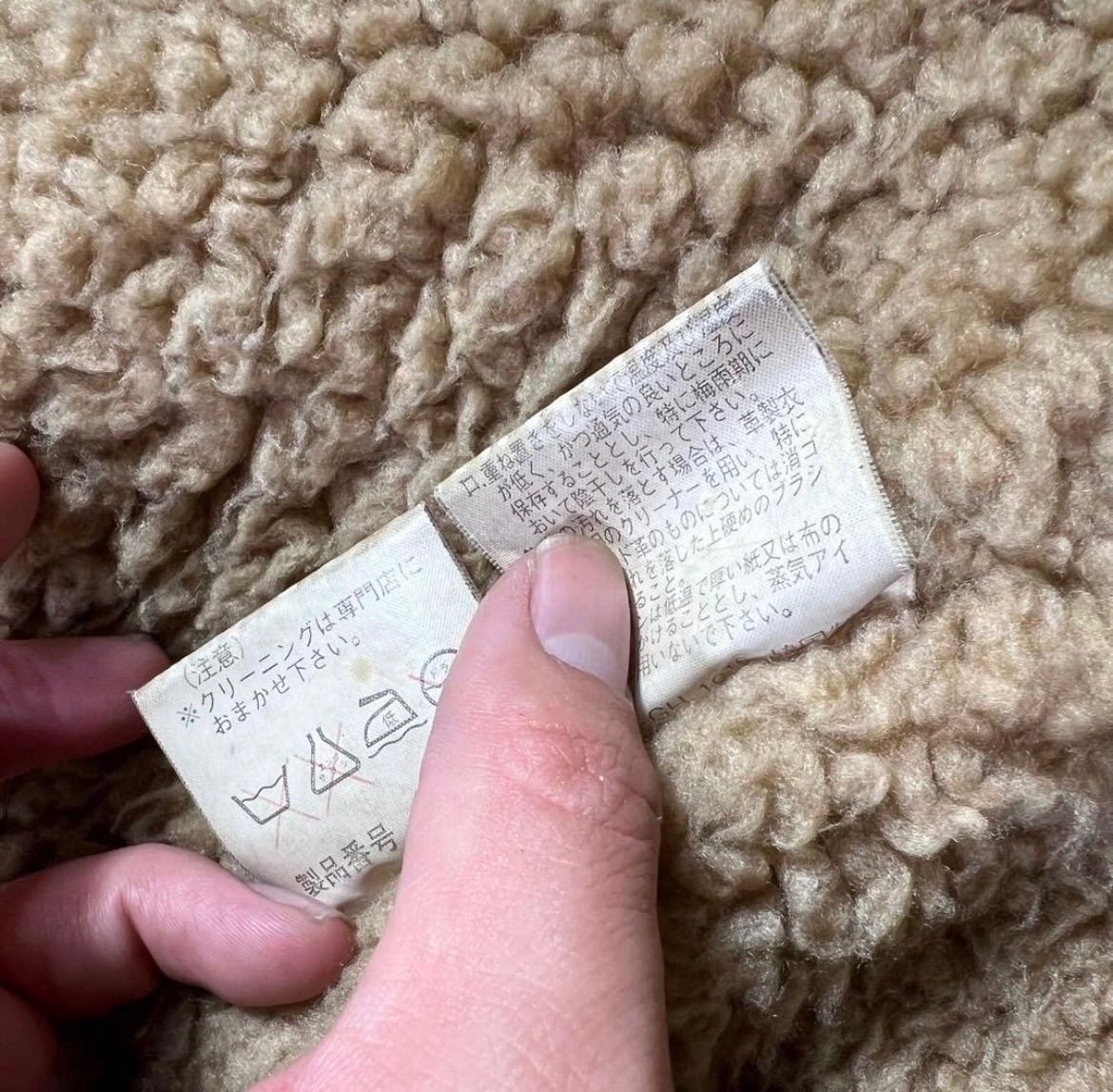 80s スエードレザー ボアジャケット レザージャケット 本革 メンズ