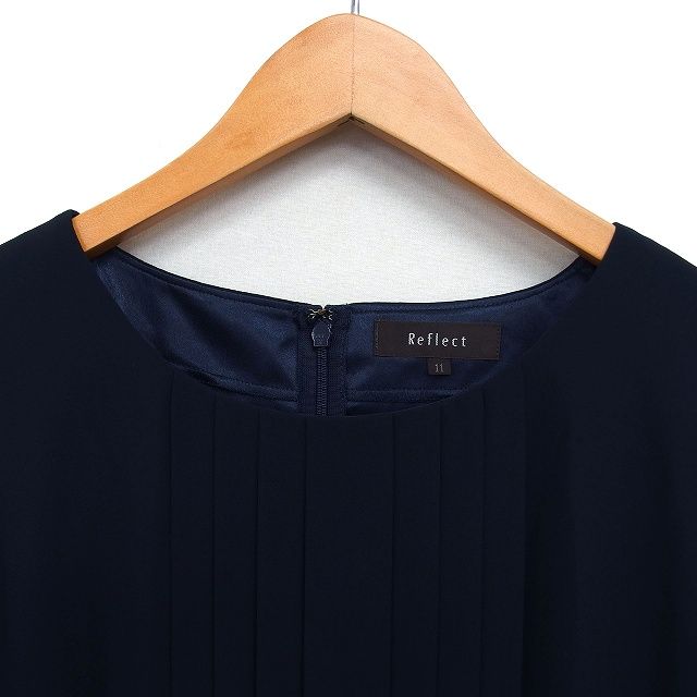 リフレクト Reflect シフォン プリーツ ワンピース ロング フレア