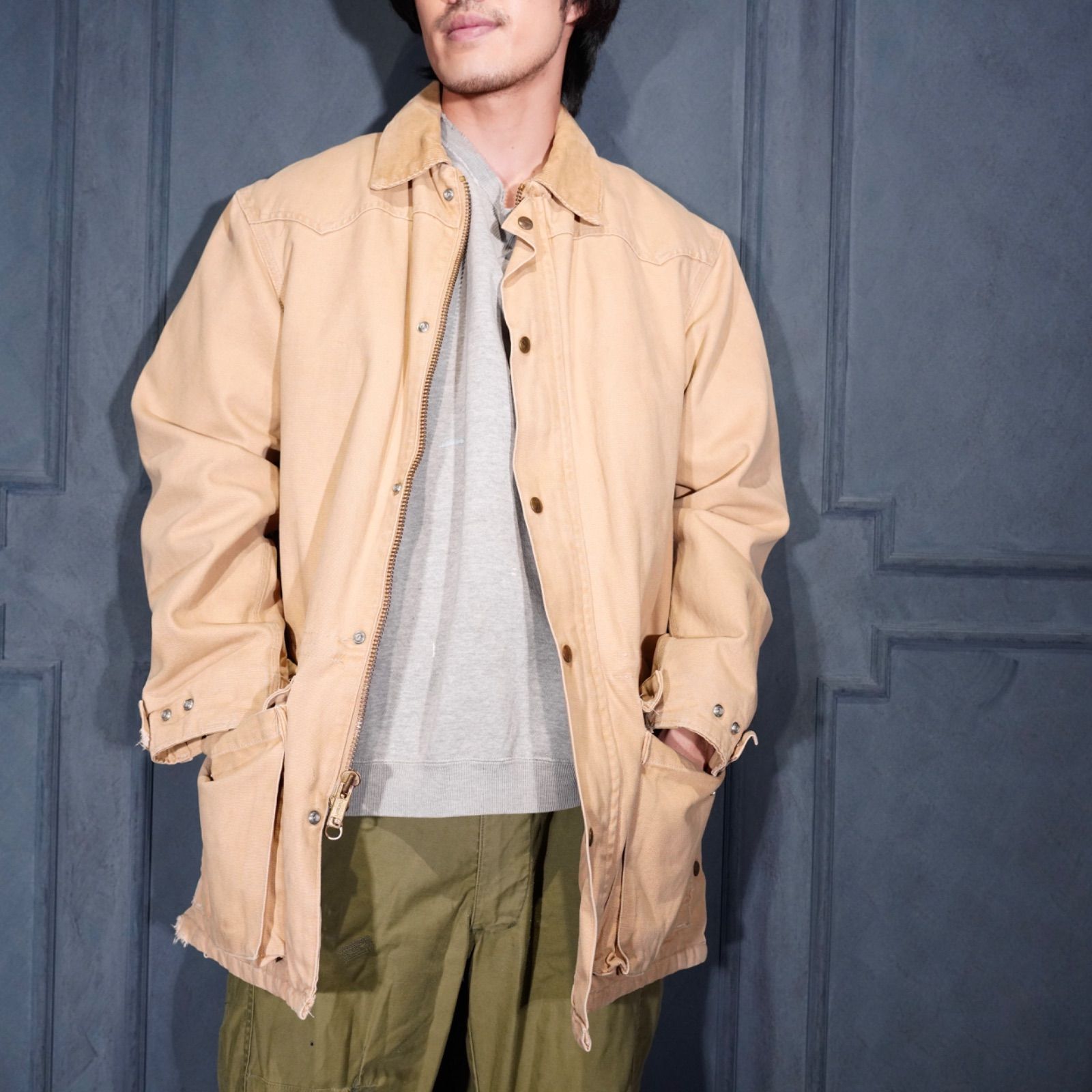 00's USA VINTAGE Carhartt ZIP UP DUCK COVERALL JACKET/00年代