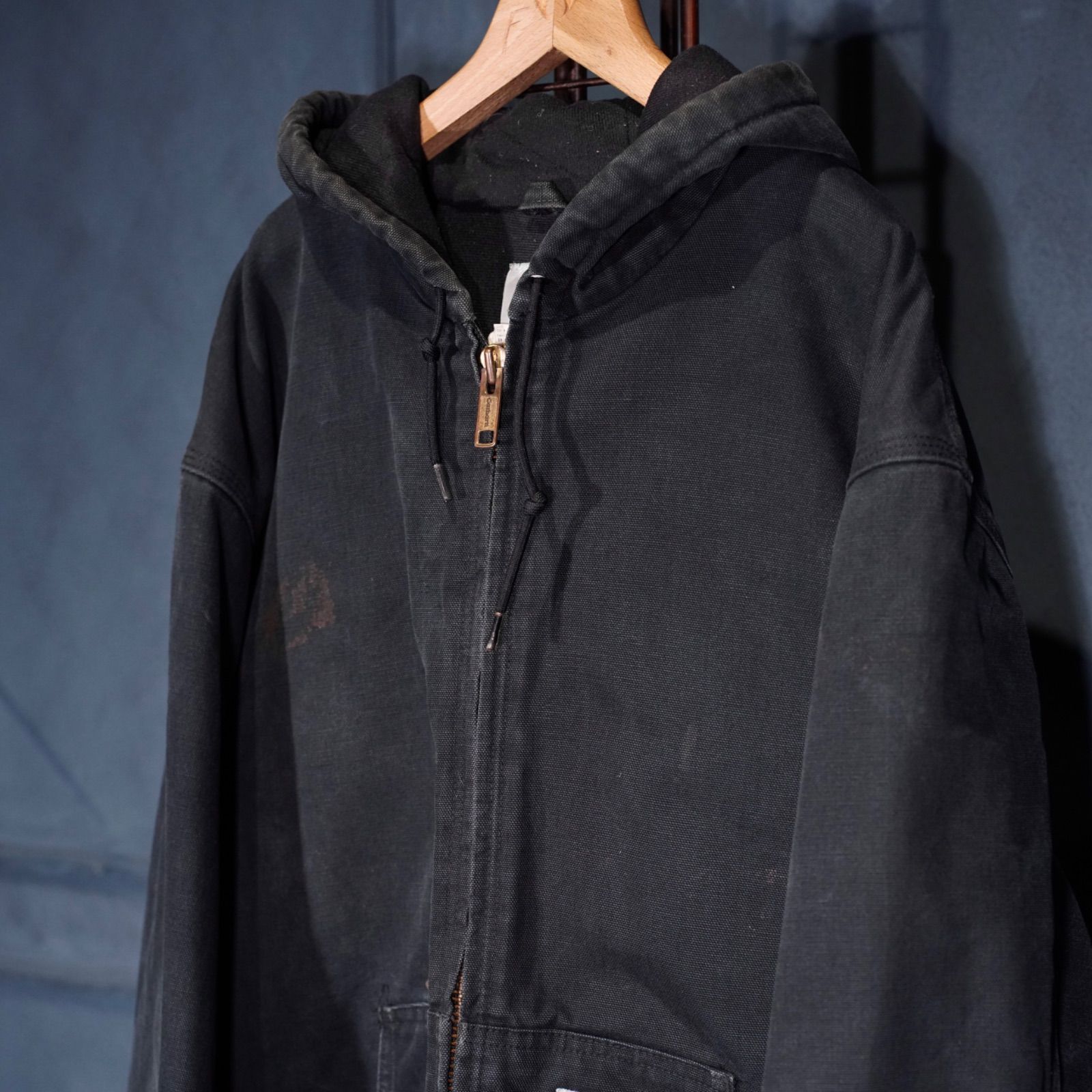 USA VINTAGE Carhartt DUCK ZIP UP HOODIE BLOUSON/アメリカ古着 