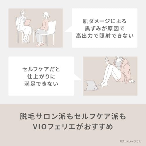 パナソニック VIOシェーバー フェリエ IPX 7防水 ドライ剃り 除毛器 乾電池式 ベージュ調 ES WV 63 E 発売 シナモロールステッカー付 268 dcb 93