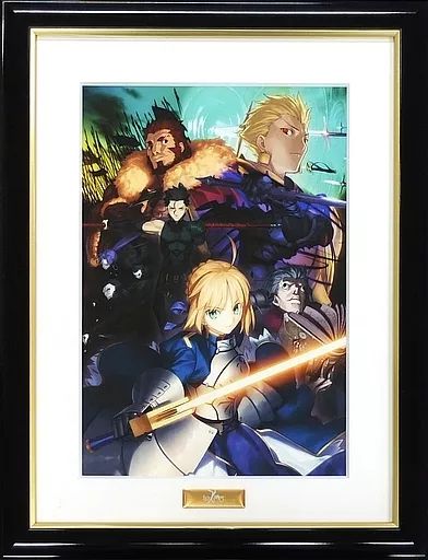 Fate/Zero キャラファイングラフ(BOXイラストⅠ)通常額装版 中古】原画イラストボード 付属品付)Fate/Zero キャラファイングラフ