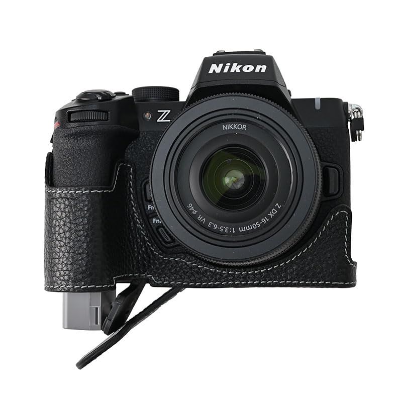 SIUTATDSH カメラケース 銀付牛革 適用 Nikon ニコン Z50II Z 50 M2
