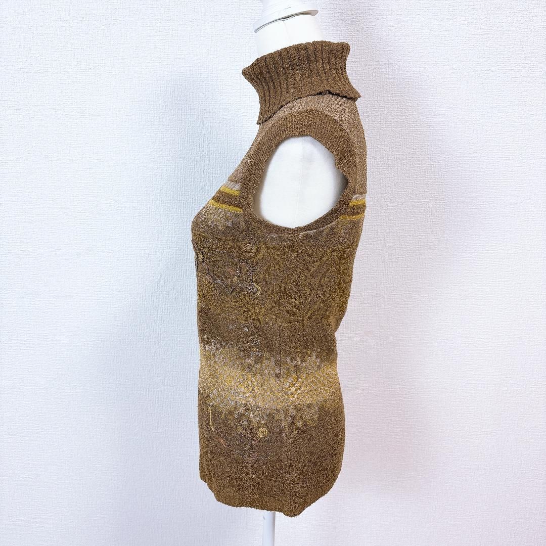 美品 KENZO JUNGLE ケンゾー ハイネック 春夏ノースリーブニット M