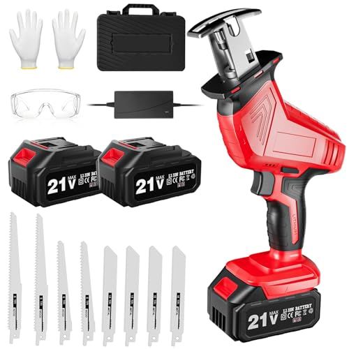 迅速に発送 電動ノコギリ 充電式 レシプロソー バッテリー付き の高炭素鋼のノコギリ刃 軽量 小型 枝切り 竹を切る 庭木の剪定 粗大ごみ切断 木材切断 金属切断 家庭用 日本語取扱説明書付 GS 4000 Q cfa 90585