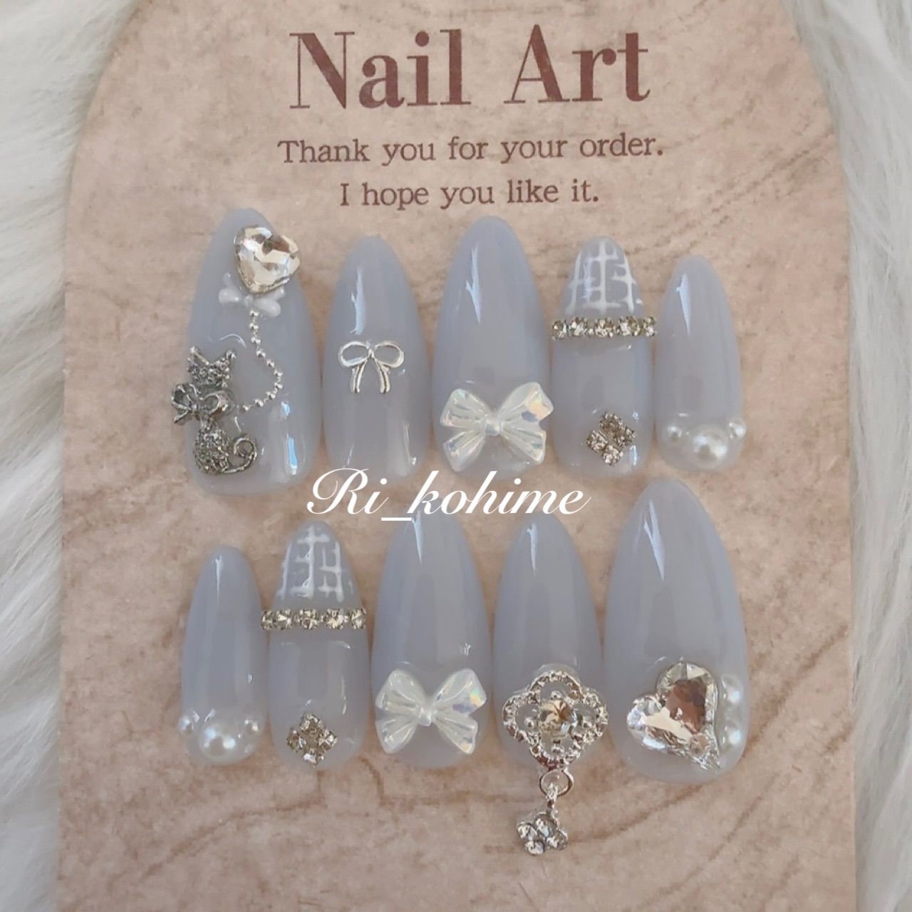 ネイルチップ 現品 フレンチガーリー ちゅるん ニュアンス バレエコア