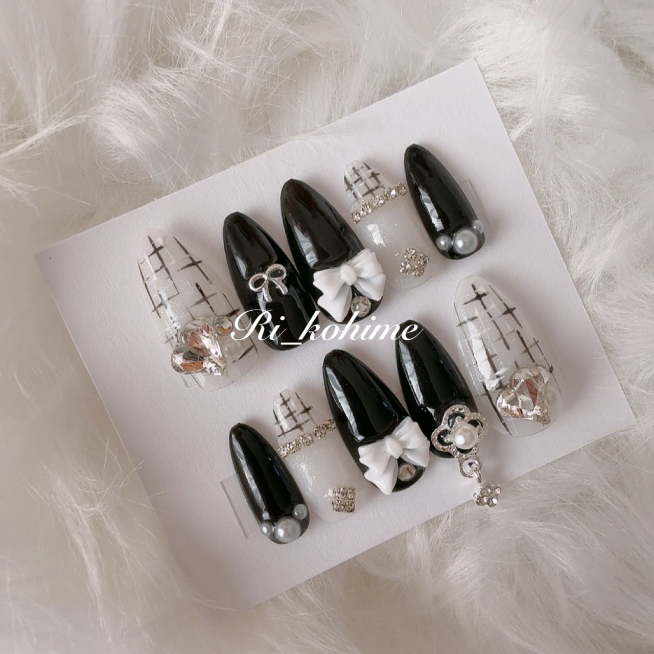 【カラー変更無料】オーダー　ネイルチップ　ワンホン　バレエコア　フレンチ 6dc0e7ff890dbc5b91c069619d6caf