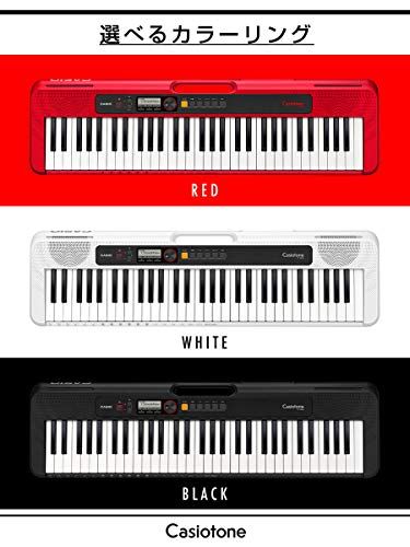 新品】カシオ（CASIO）電子キーボード Casiotone CT-S200RD(レッド：赤