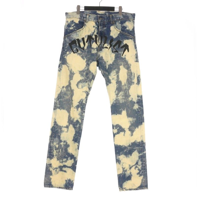 kei　CVTVLIST カタリスト ブリーチ パンツ カタリスト CVTVLIST ロゴプリント ブリーチデニムパンツ ジーンズ 2
