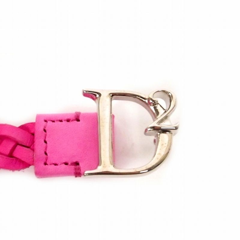 ディースクエアード DSQUARED2 22AW ロゴバックル メッシュレザー