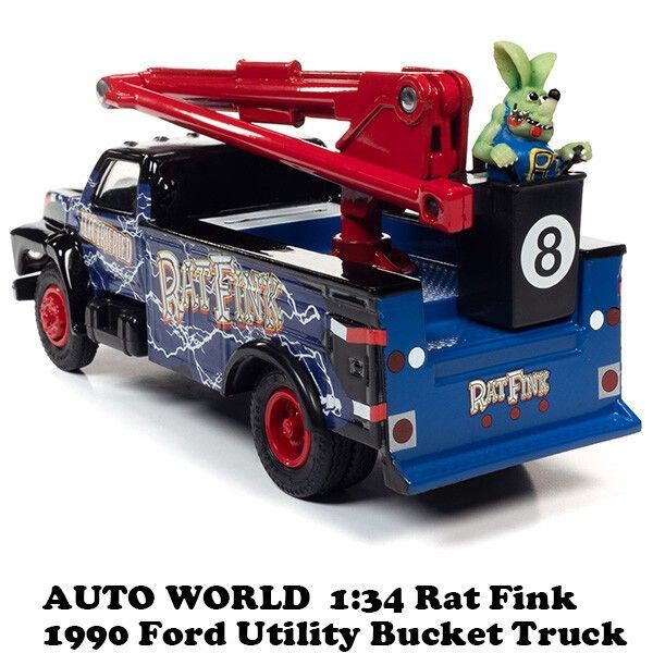 ミニカー AUTOWORLD 1990 Ford Utility Bucket Truck ミニカー AUTOWORLD 1990 Ford Utility Bucket Truck 新 デザイン