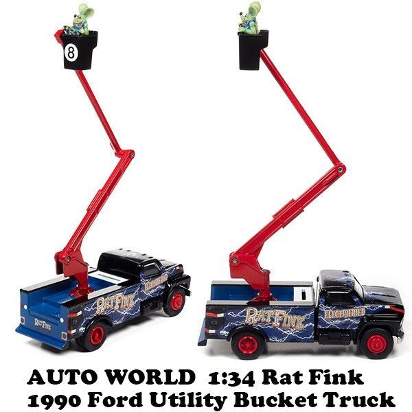 1:34 RatFink 1990 Ford Utility Bucket Truck ラットフィンク