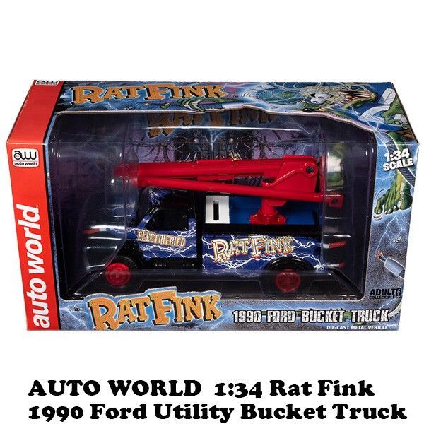 1:34 RatFink 1990 Ford Utility Bucket Truck ラットフィンク