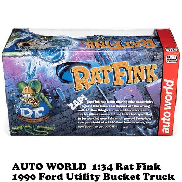 1:34 RatFink 1990 Ford Utility Bucket Truck ラットフィンク