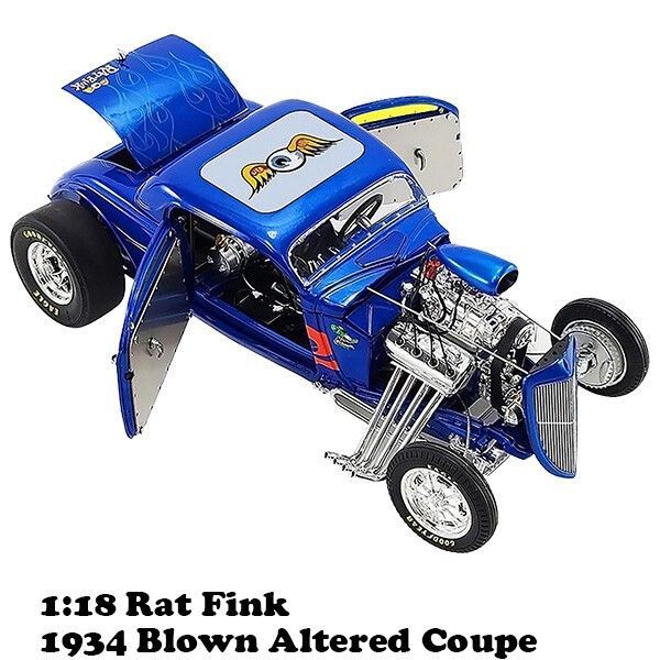ACME 1 18 RatFink 1934 Blown Altered Coupe ラットフィンク ミニカー クーペ モデルカー 車 アメリカン雑貨