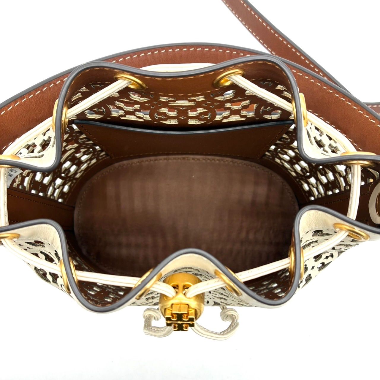 極美品】トリーバーチ 2way バケットバッグ 巾着 ショルダー カット 