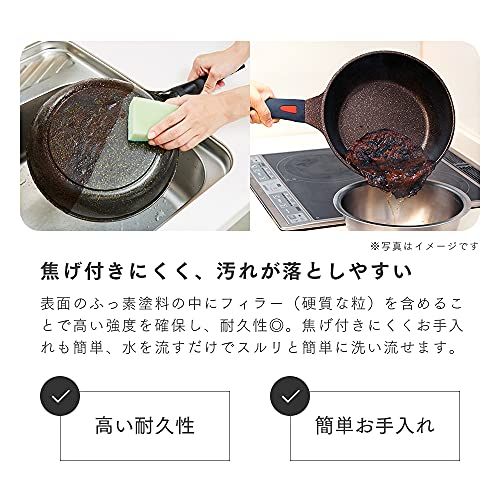 アイメディア(Aimedia) 魚焼きパン グリルパン 魚焼きグリル マーブルコート IH対応 直火対応 ガラス蓋付 焼き魚フライパン 焦げつきにくい ゴールドマーブルe 10192656