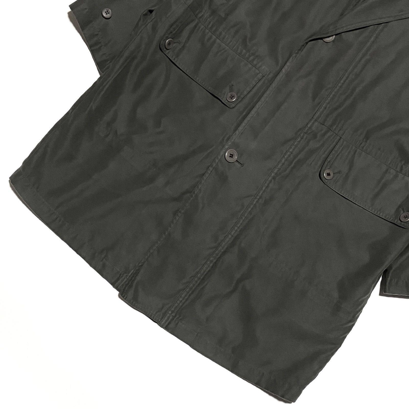 allegri アレグリ ミリタリー ステンカラーコート モスグリーン