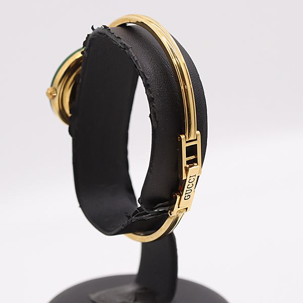 保/箱付 稼働 グッチ チェンジベゼル 1100-L QZ ホワイト文字盤