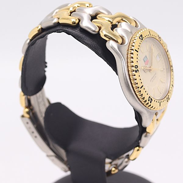 稼働】 タグホイヤー WE1222-R QZ ホワイト文字盤 メンズ腕時計 稼働