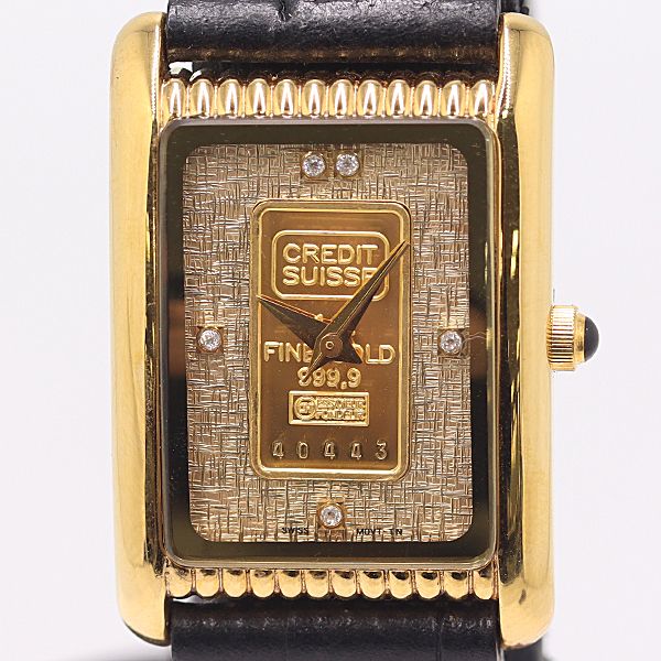 【エルジン】純金インゴット1g ・ダイヤ　スイスバンク　1g エルジン】インゴット 純金・ダイヤスイスバンク1g