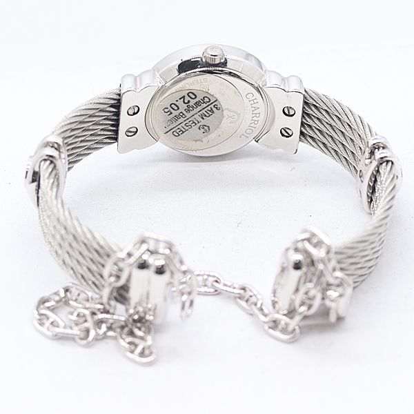 稼働 良品 シャリオール サントロペ 12PD QZ シェル文字盤 レディース