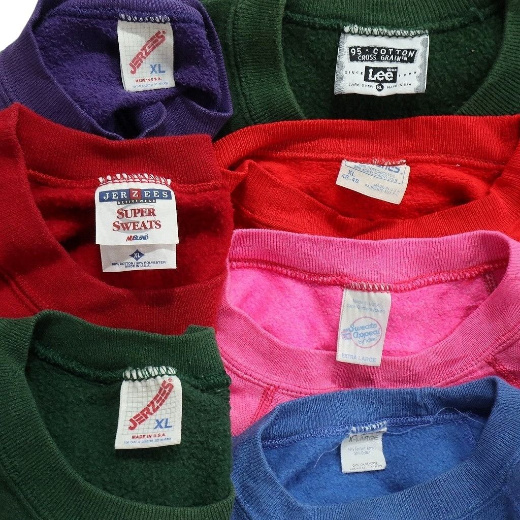 古着卸 まとめ売り USA製 スウェット 7枚セット (メンズ XL ) Lee 