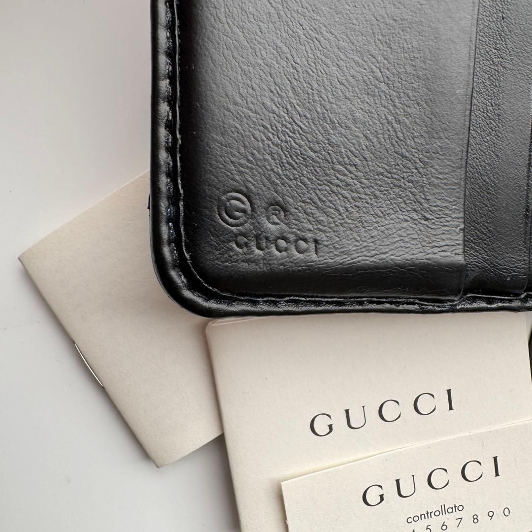美品】 20 GUCCI グッチ マイクロ シマ 2つ折り 財布 - メルカリ