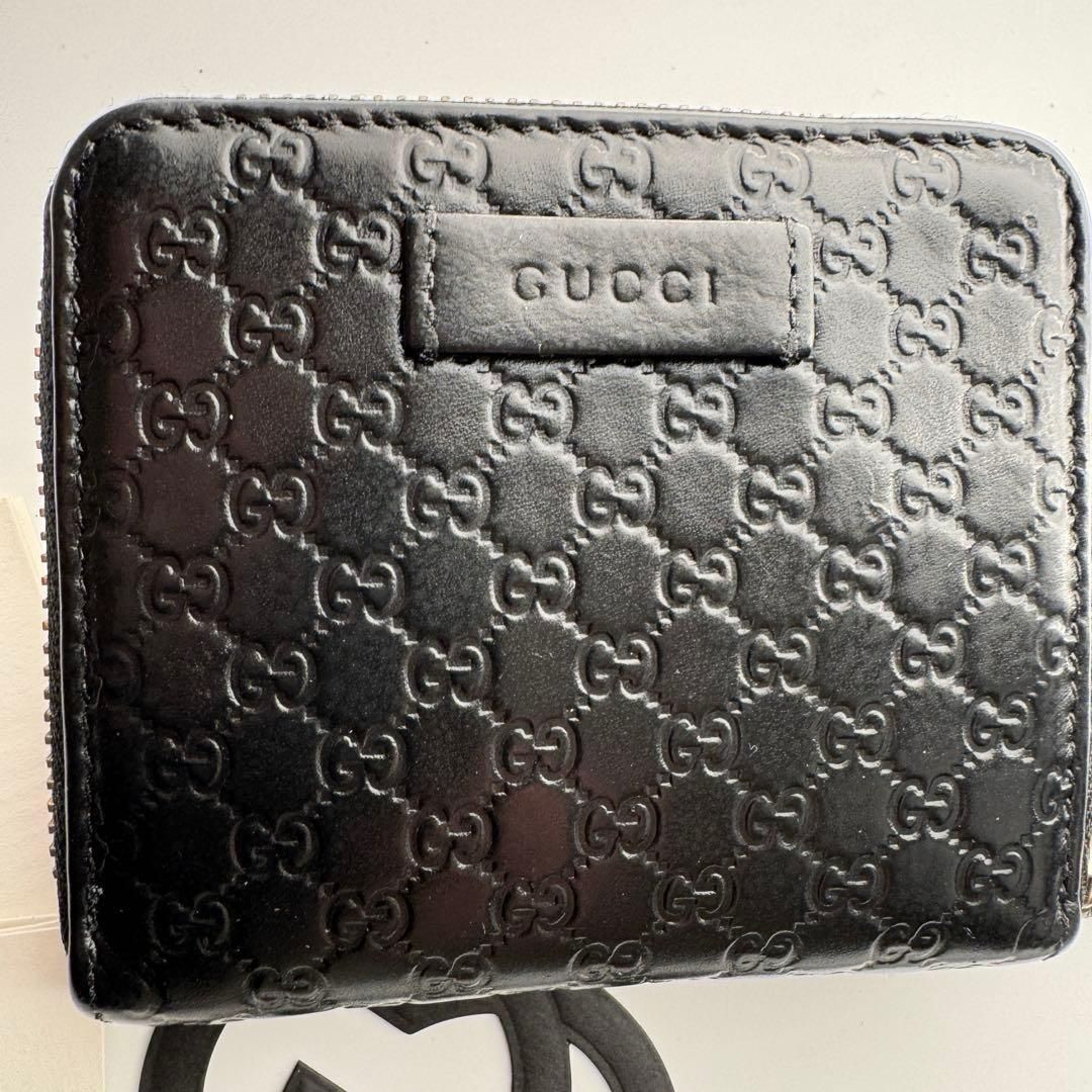 美品】 20 GUCCI グッチ マイクロ シマ 2つ折り 財布 - メルカリ
