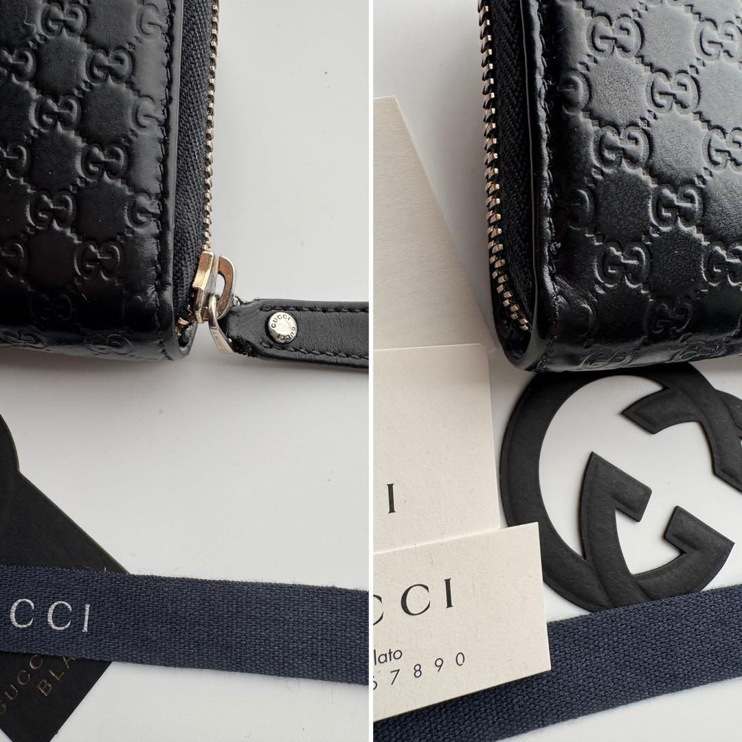 美品】 20 GUCCI グッチ マイクロ シマ 2つ折り 財布 - メルカリ