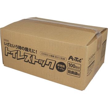 トイレストック 非常用トイレ 防臭袋付 100回用 4521718522456
