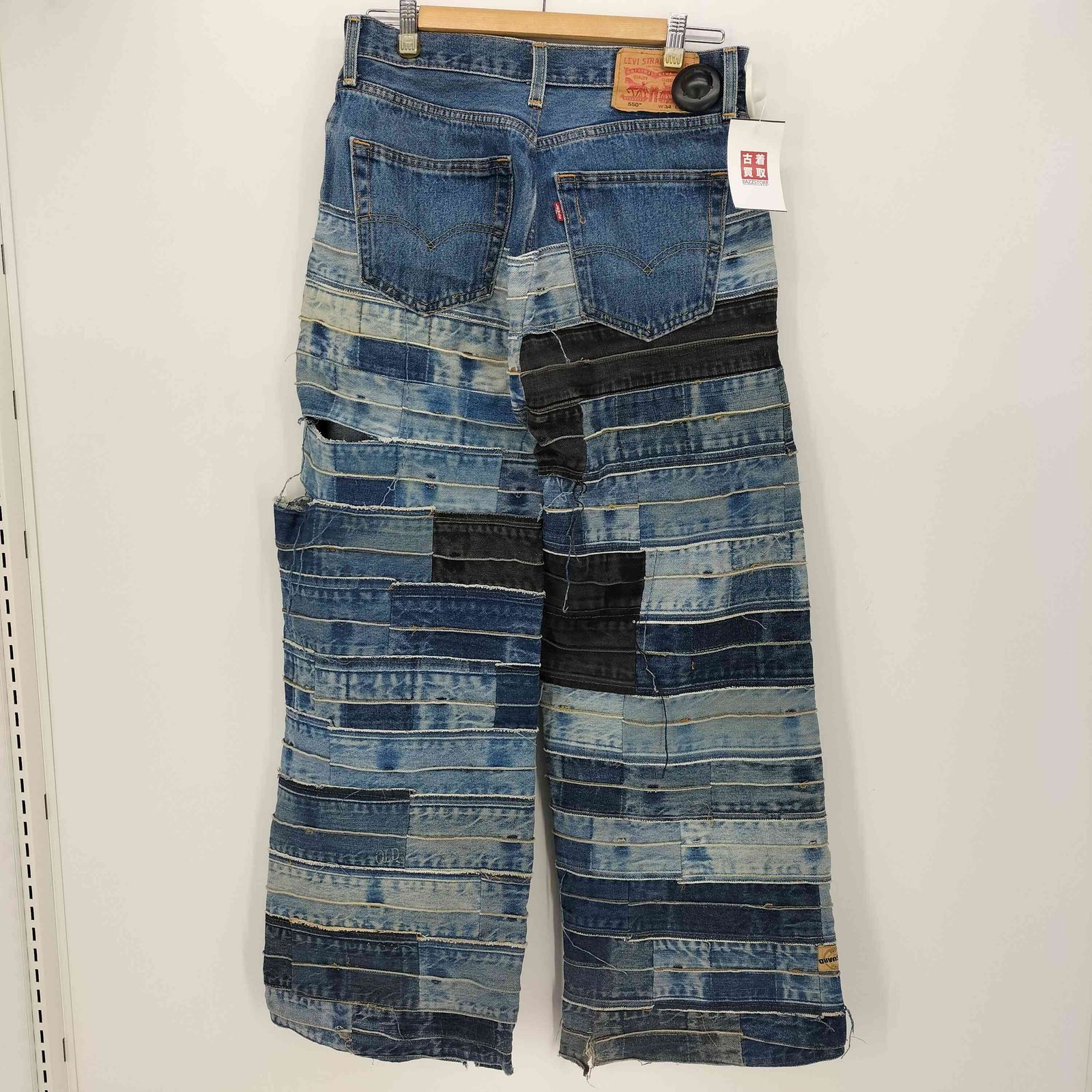 ユーズドフルギ USED古着 リメイク パッチワーク ワイドデニム  メンズ 表記無 