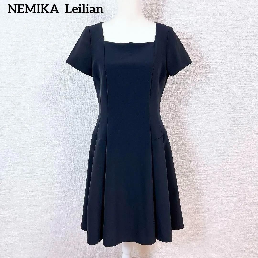 NEMIKA レリアン　美品　ワンピース　サイズ11 美品】ネミカ レリアン Aラインフレアワンピース 11 ブラック - メルカリ