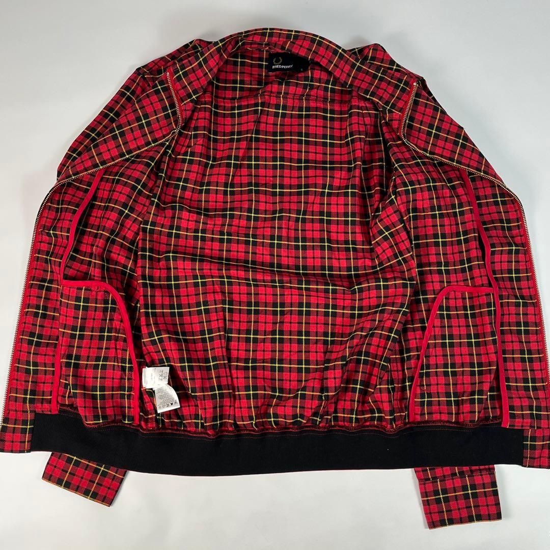 新品未使用 FRED PERRY ハリントンジャケット チェック柄 - メルカリ