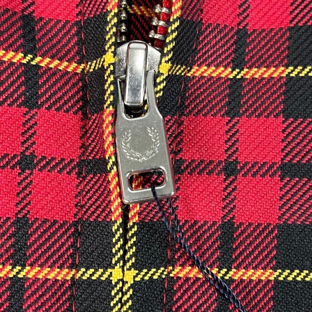 新品未使用 FRED PERRY ハリントンジャケット チェック柄 - メルカリ